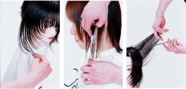 use of thinning scissors